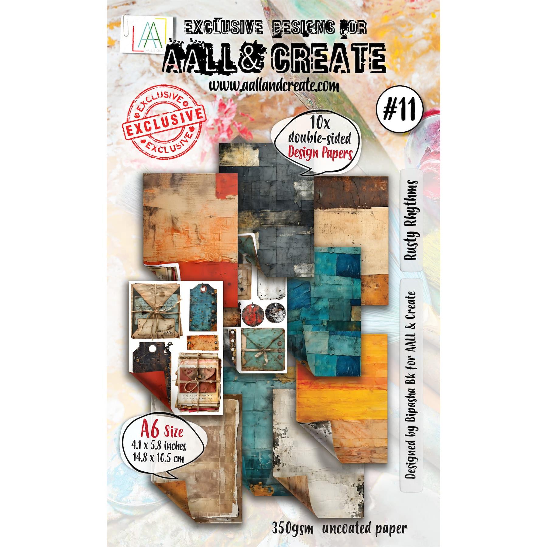 AALL & Create Rusty Rhythms A6 Design Paper pa-011*