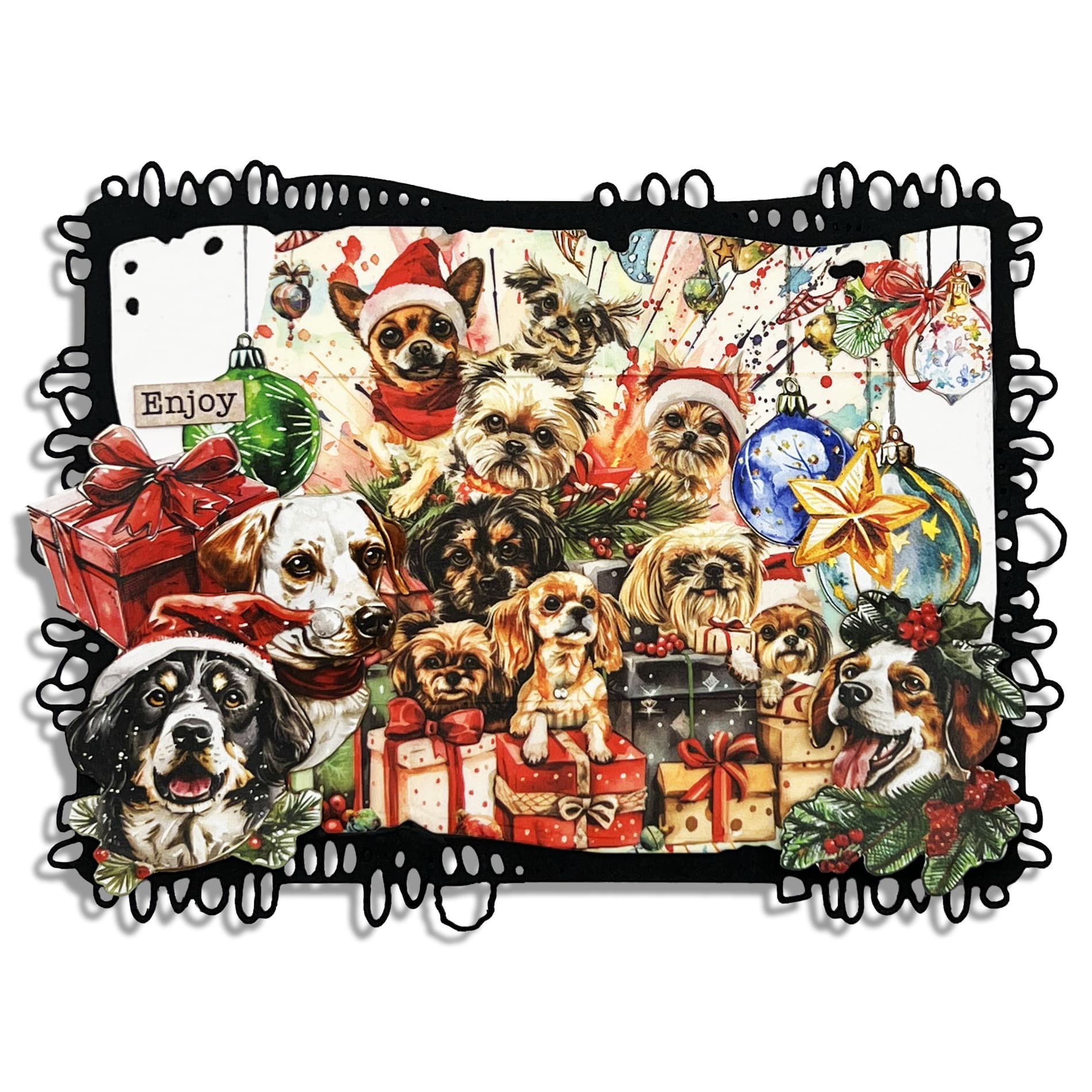 AALL & Create Santa’s Pups A6 Ephemera Die-Cuts 069
