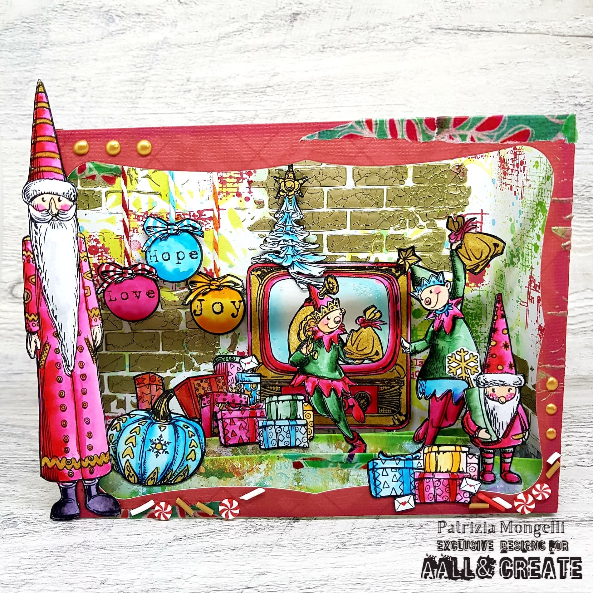AALL & Create Santa's Workshop Wonders A6 Clear Stamp Set 1216