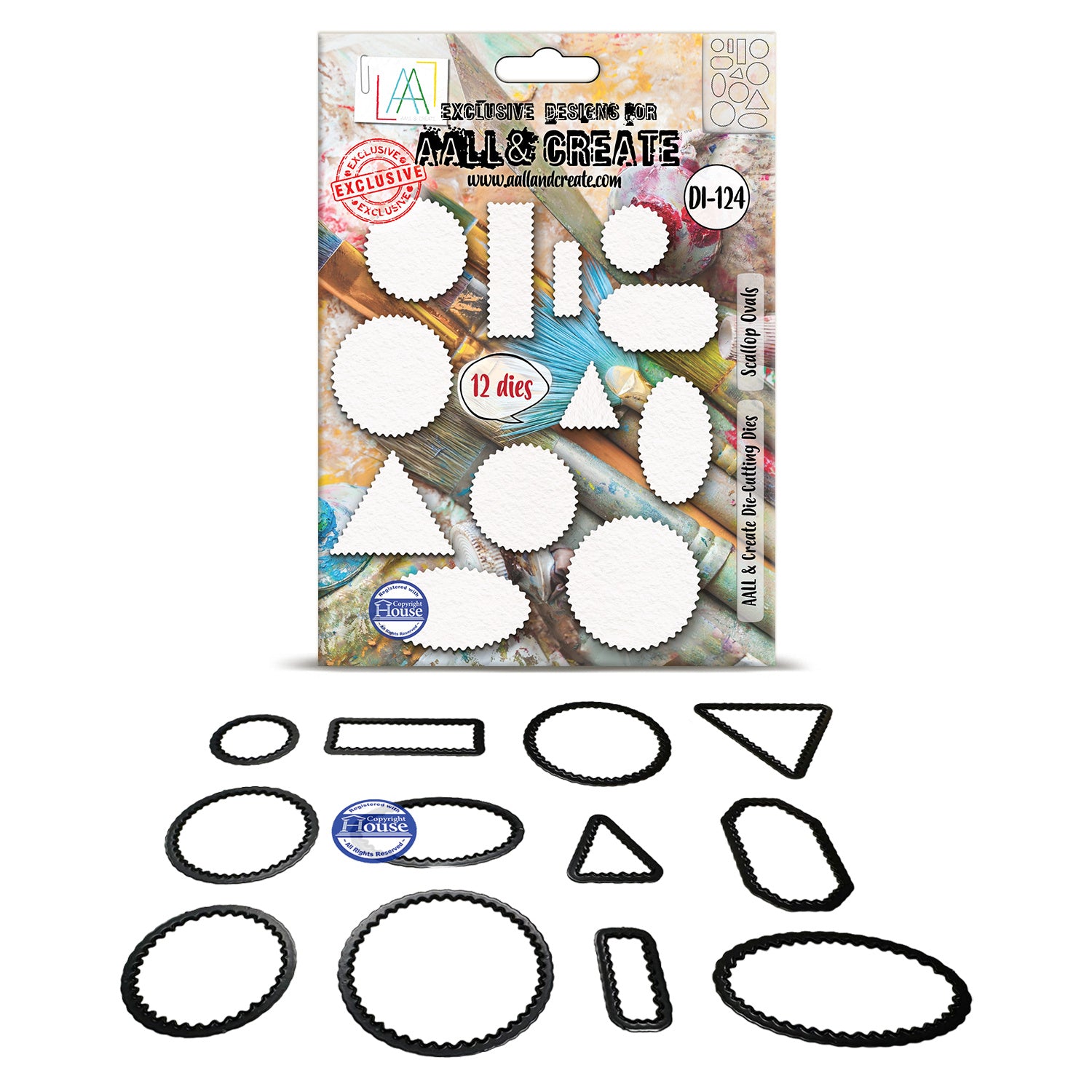 AALL & Create Scallop Ovals Dies di-124
