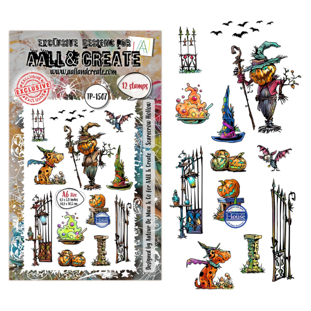 AALL & Create Scarecrow Hollow A6 Clear Stamp Set 1507