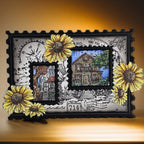 AALL & Create Scenic Script A6 Clear Stamps 1257 houses
