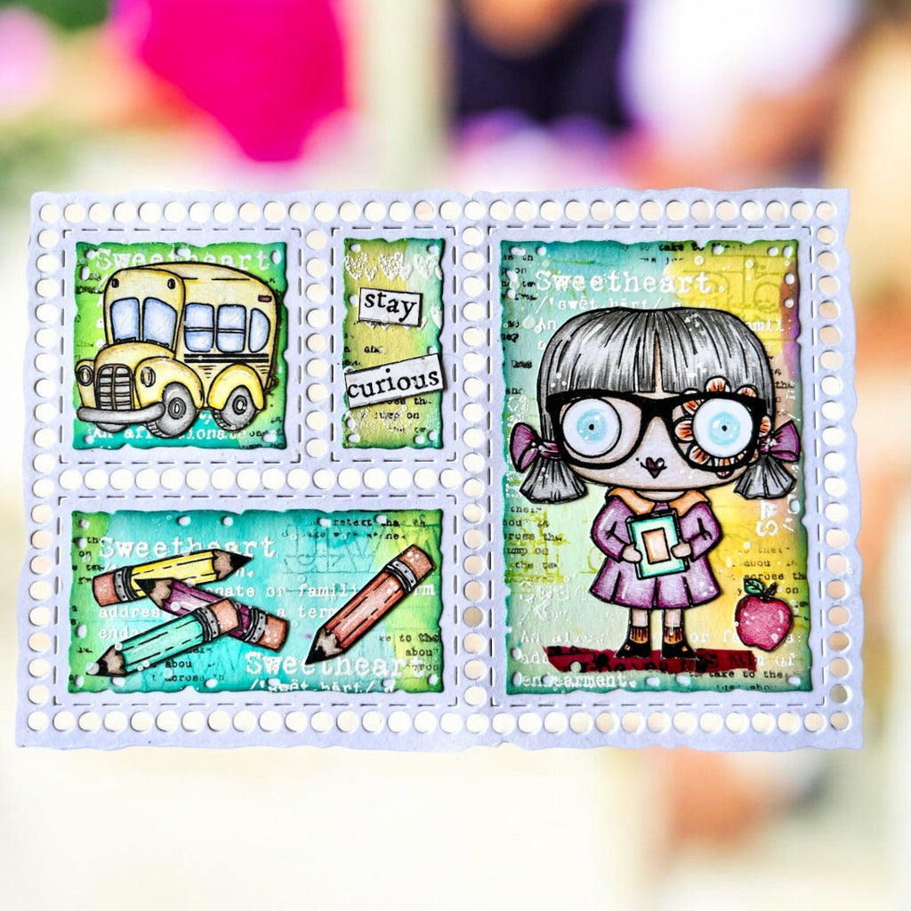 AALL & Create School Daze A7 Clear Stamps 1287 pencil