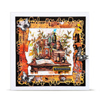 AALL & Create Scriptorium Leaf Layer it up Washi Tape mt-160 books on table glass jars butterflies card
