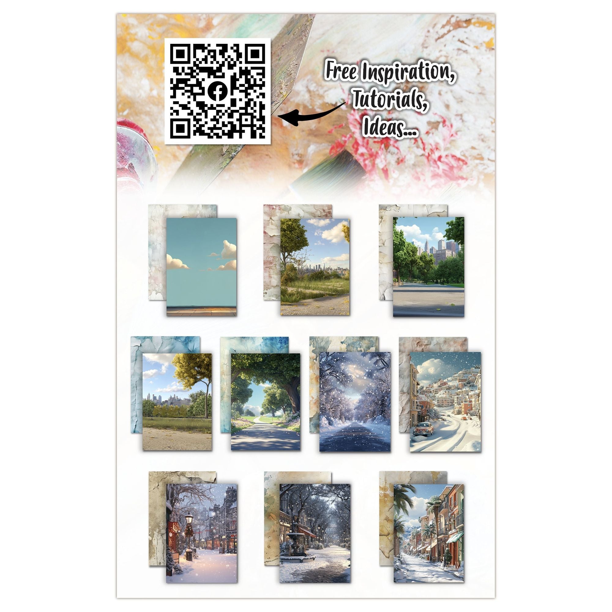 AALL & Create Seasoned Trails A5 Design Paper 34 scenes