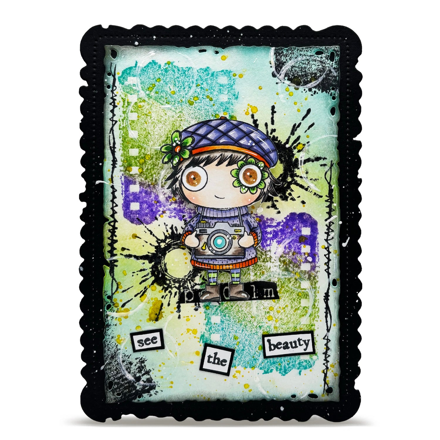 AALL & Create Sewn Sparks A6 Clear Stamp Set 1337 see the beauty