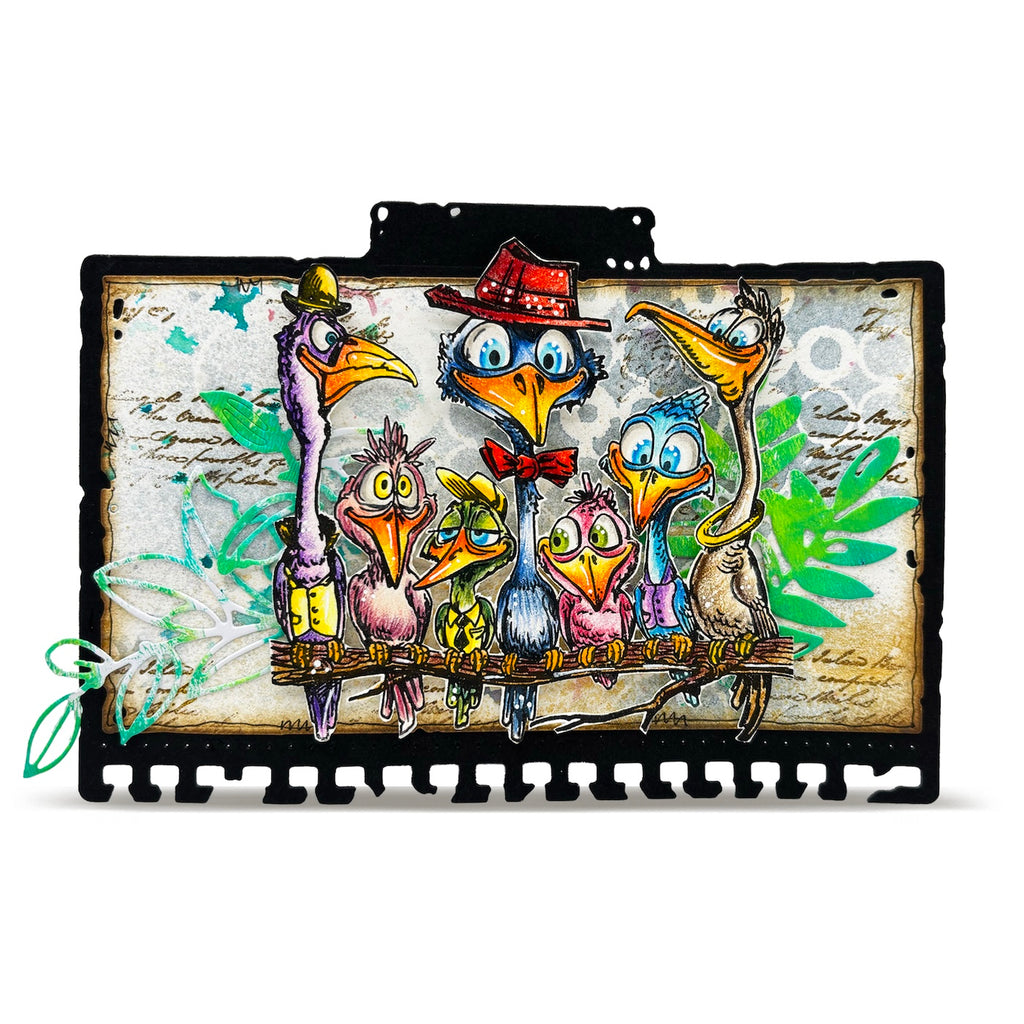AALL & Create Sir Chirps-a-Lot A6 Clear Stamp Set 1414 birds