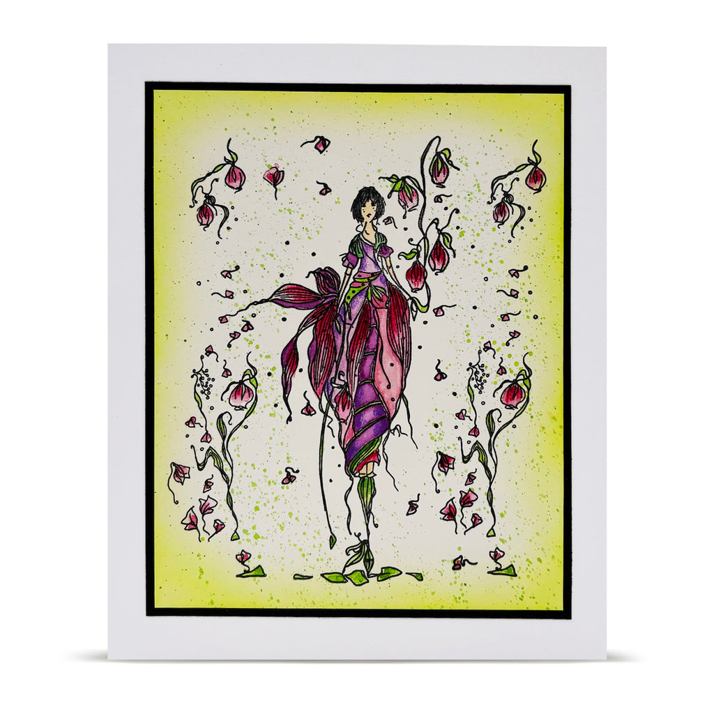 AALL & Create Siren of Spring A6 Clear Stamp Set 1398 flowers