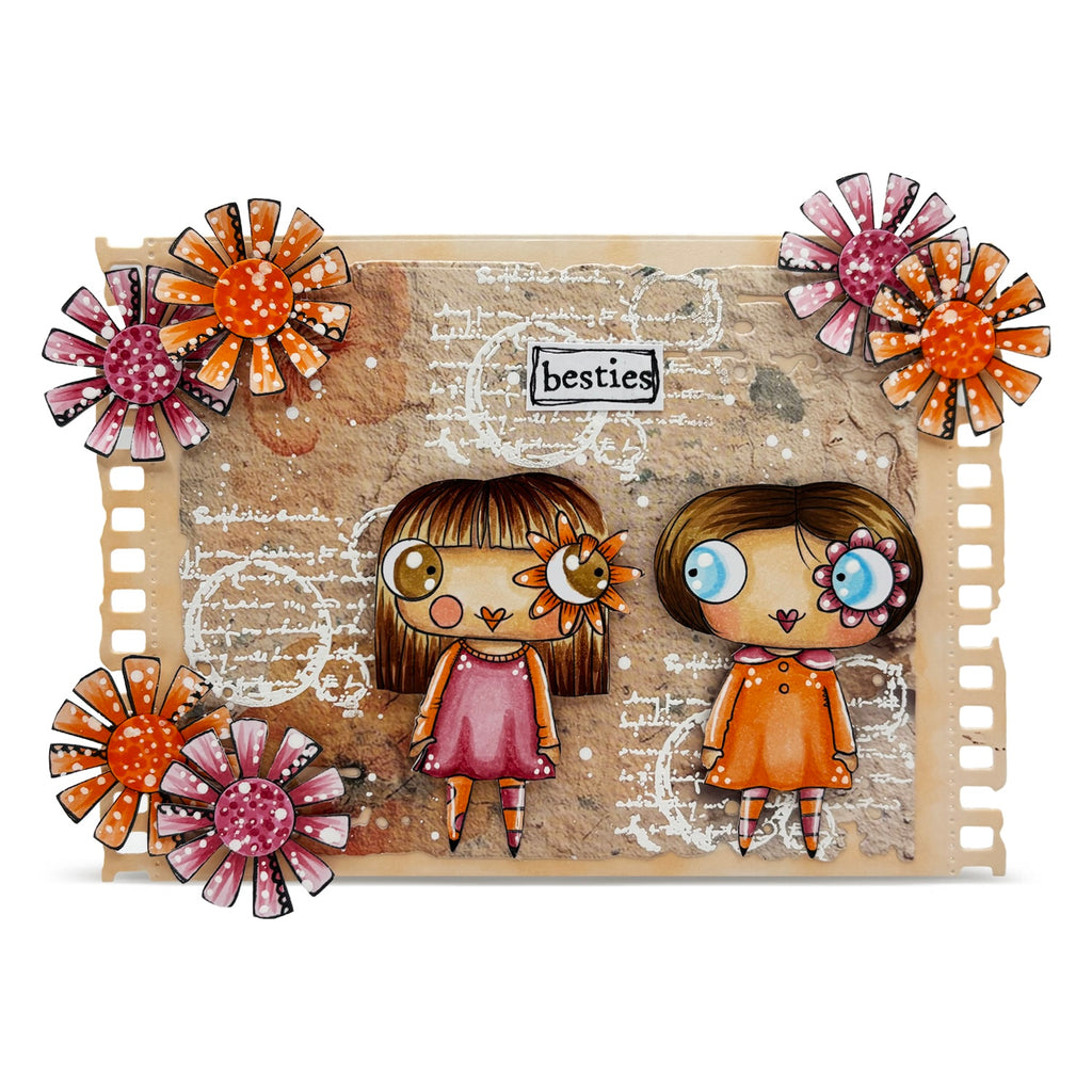 AALL & Create Sisters in Spirit A7 Clear Stamp Set 1363 besties