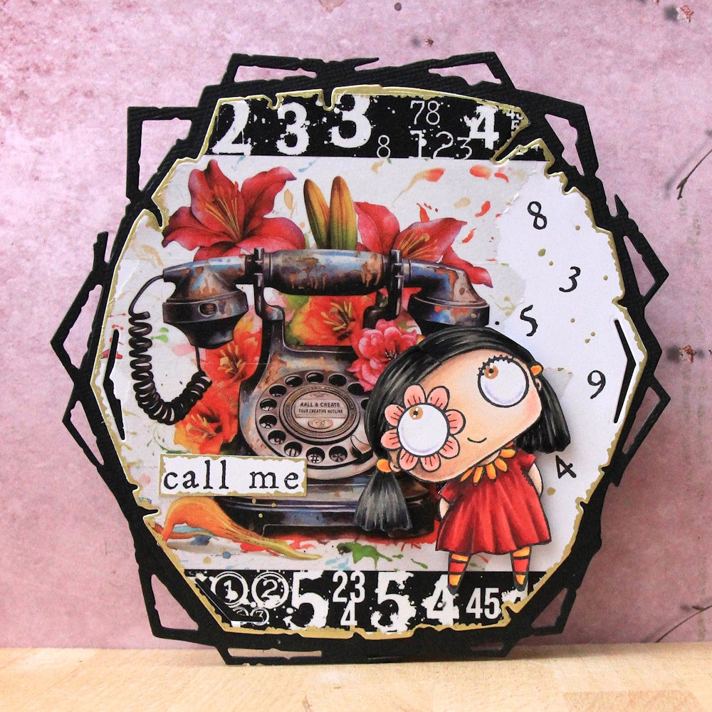 AALL & Create SkyTwist Frames Die Set di-076 call me 