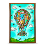 AALL & Create Sky Mechanism A6 Clear Stamp Set 1454 hot air balloon birds