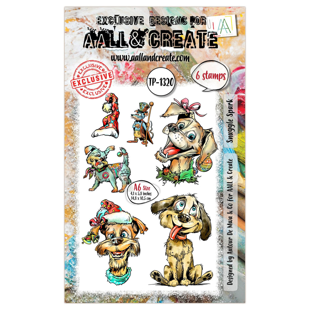 AALL & Create Snuggle Spark A6 Clear Stamps 1320