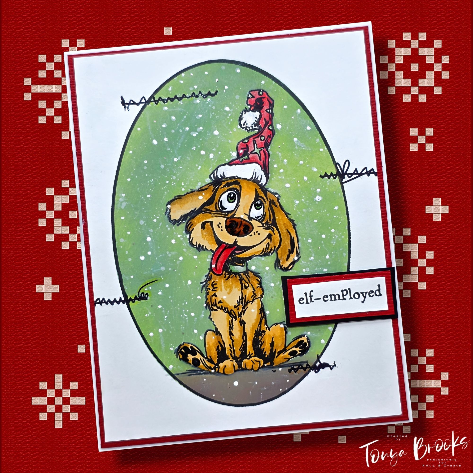 AALL & Create Snuggle Spark A6 Clear Stamps 1320 hat