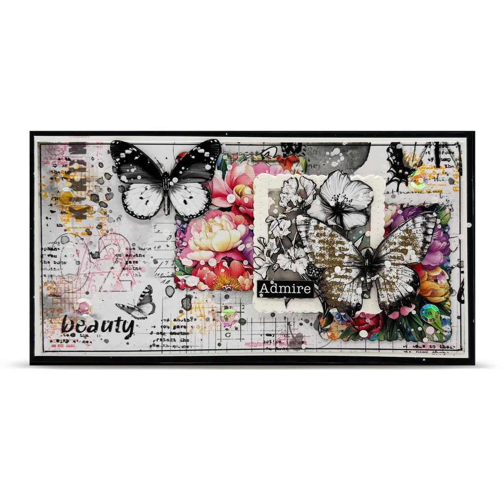 AALL & Create Speckled Vellum 12x12 Paper pa-048 admire