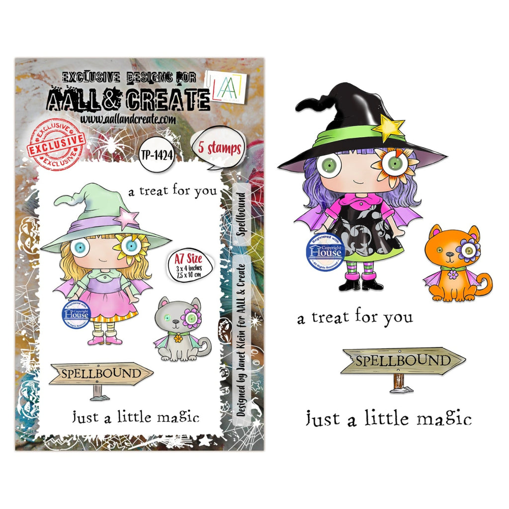 AALL & Create Spellbound A7 Clear Stamp Set 1424