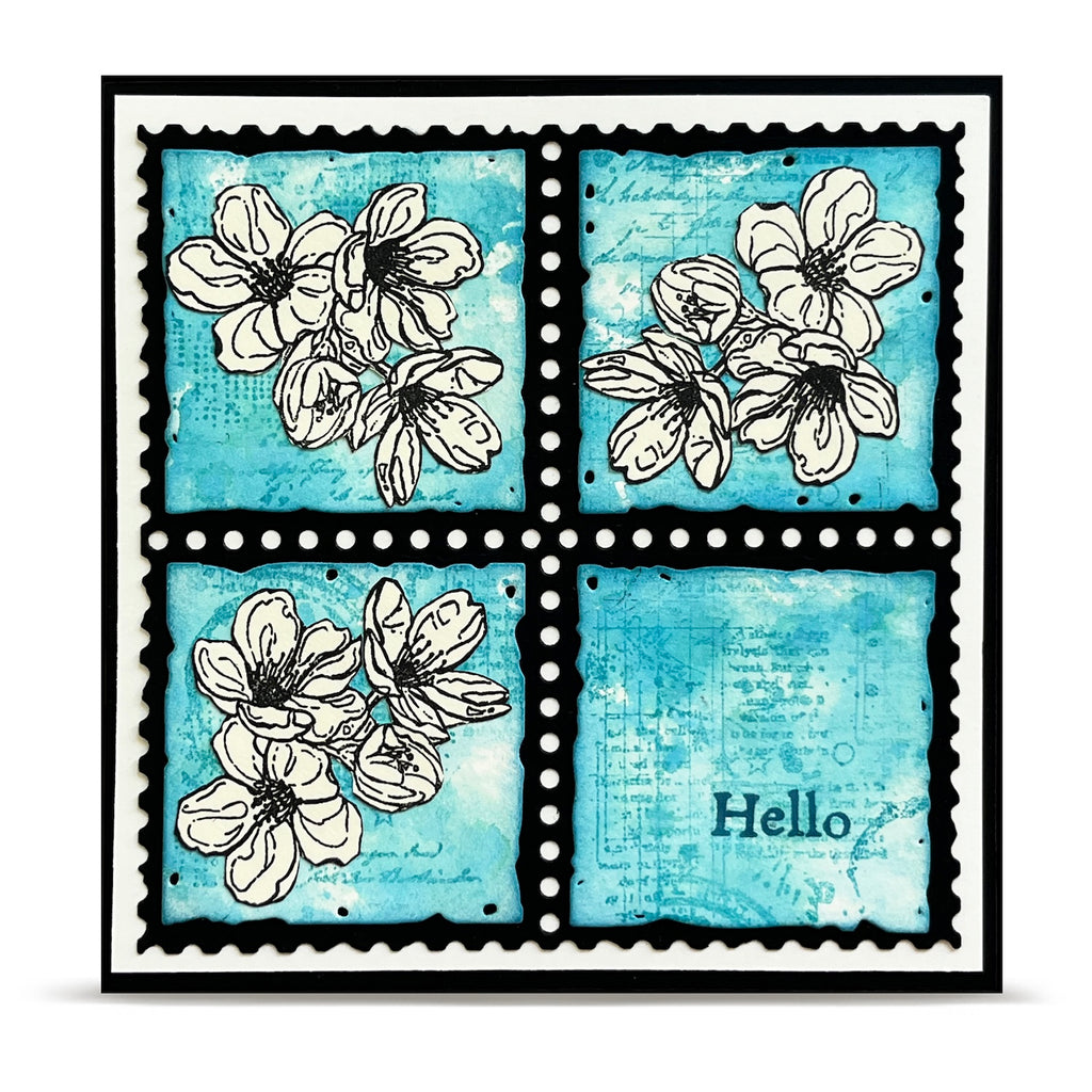 AALL & Create Splintered Tiles Dies di-111 flowers