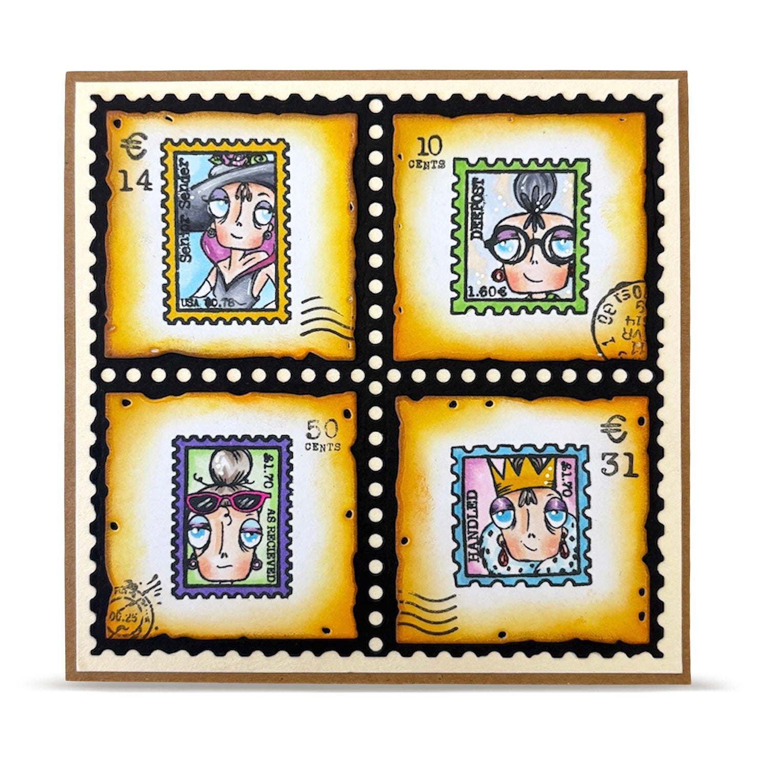 AALL & Create Splintered Tiles Dies di-111 handled