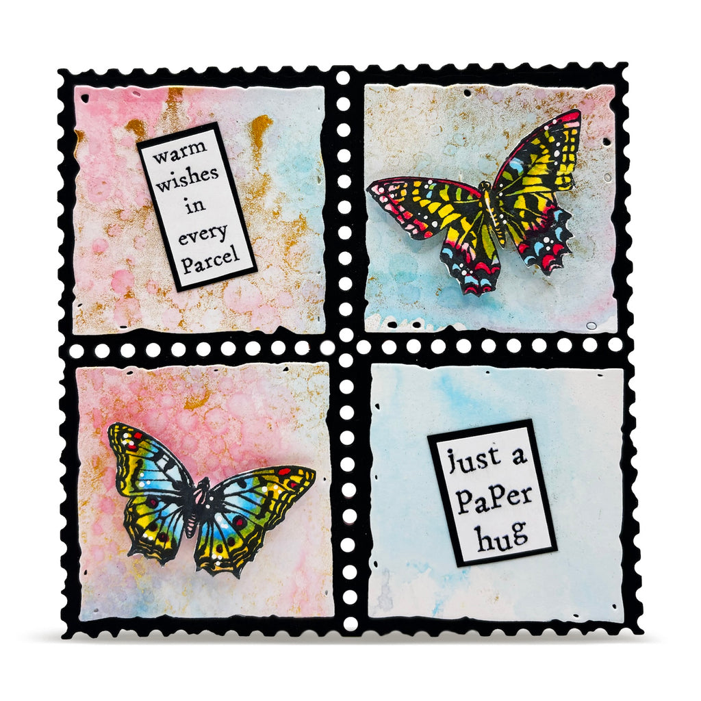 AALL & Create Splintered Tiles Dies di-111 just a paper hug