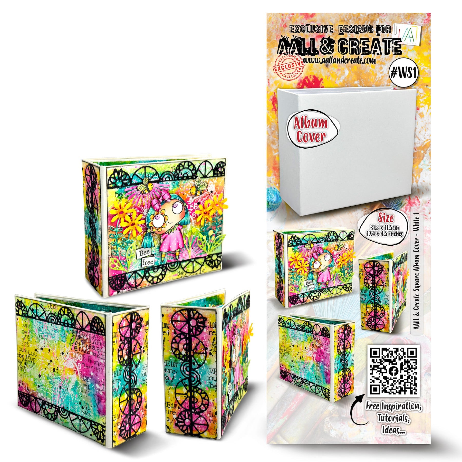 AALL & Create Square Album Cover White ac-ws1
