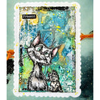 AALL & Create Stained Geometry A7 Clear Stamps 1261 cat