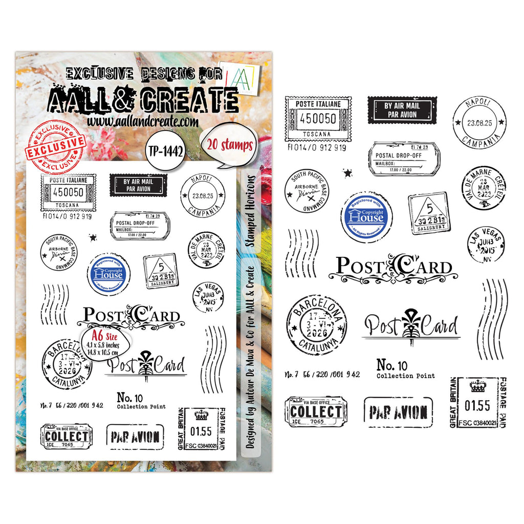 AALL & Create Stamped Horizons A6 Clear Stamp Set 1442