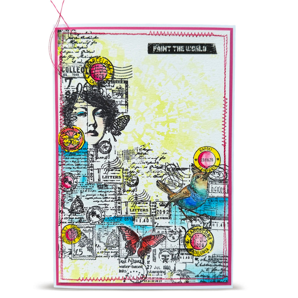 AALL & Create Stamped Horizons A6 Clear Stamp Set 1442 bird