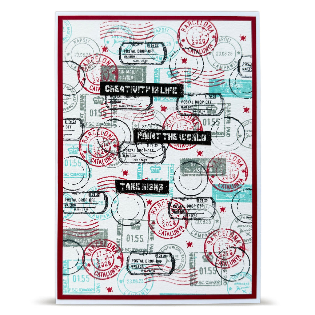 AALL & Create Stamped Horizons A6 Clear Stamp Set 1442 postage