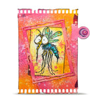 AALL & Create Star Count 6x6 Stencil pc-281 misquito green wings pink frame card