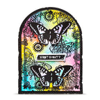 AALL & Create Starflight Dies di-105 butterfly background gears what is art card