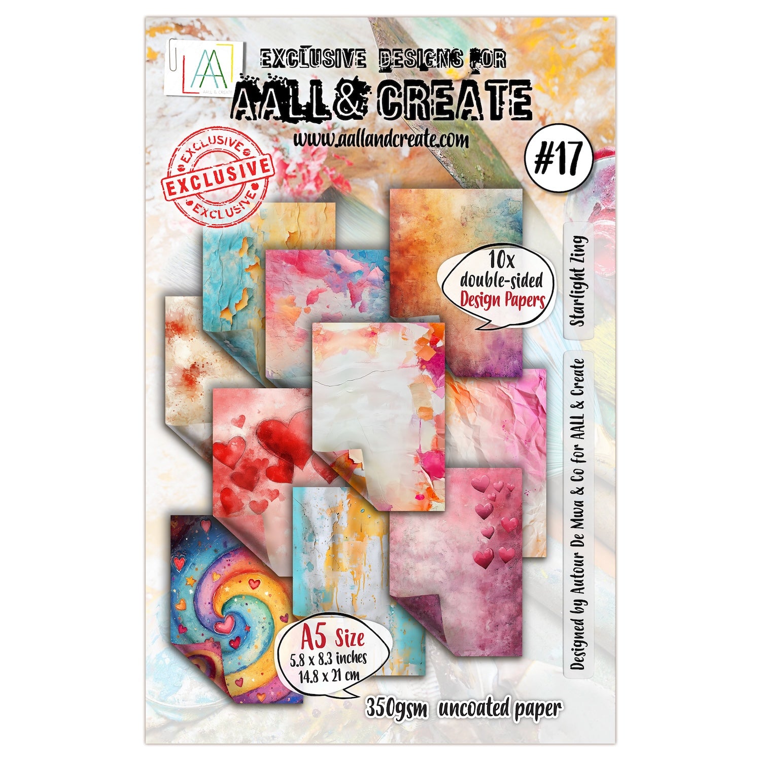 AALL & Create Starlight Zing A5 Design Paper pa-017

