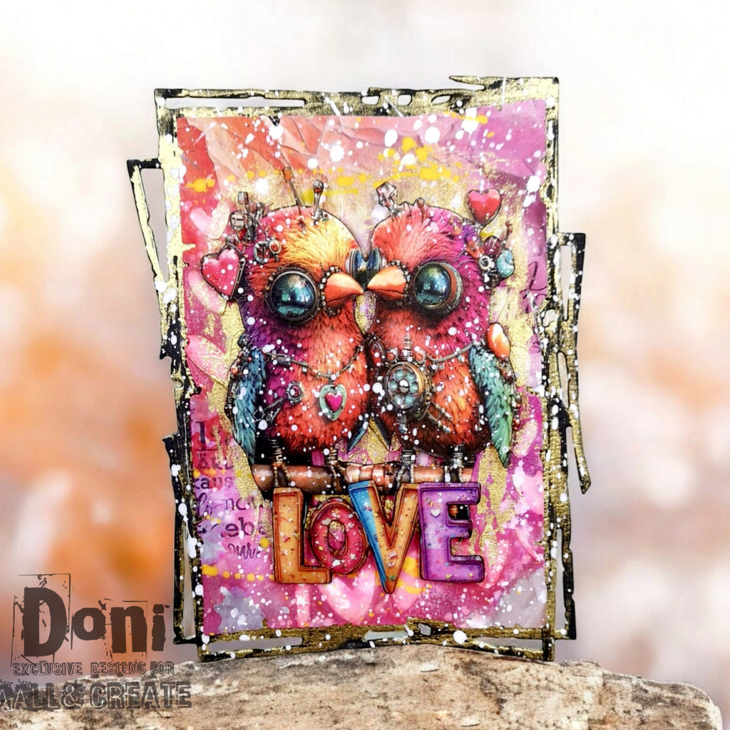 AALL & Create Starlight Zing A5 Design Paper pa-017 birds
