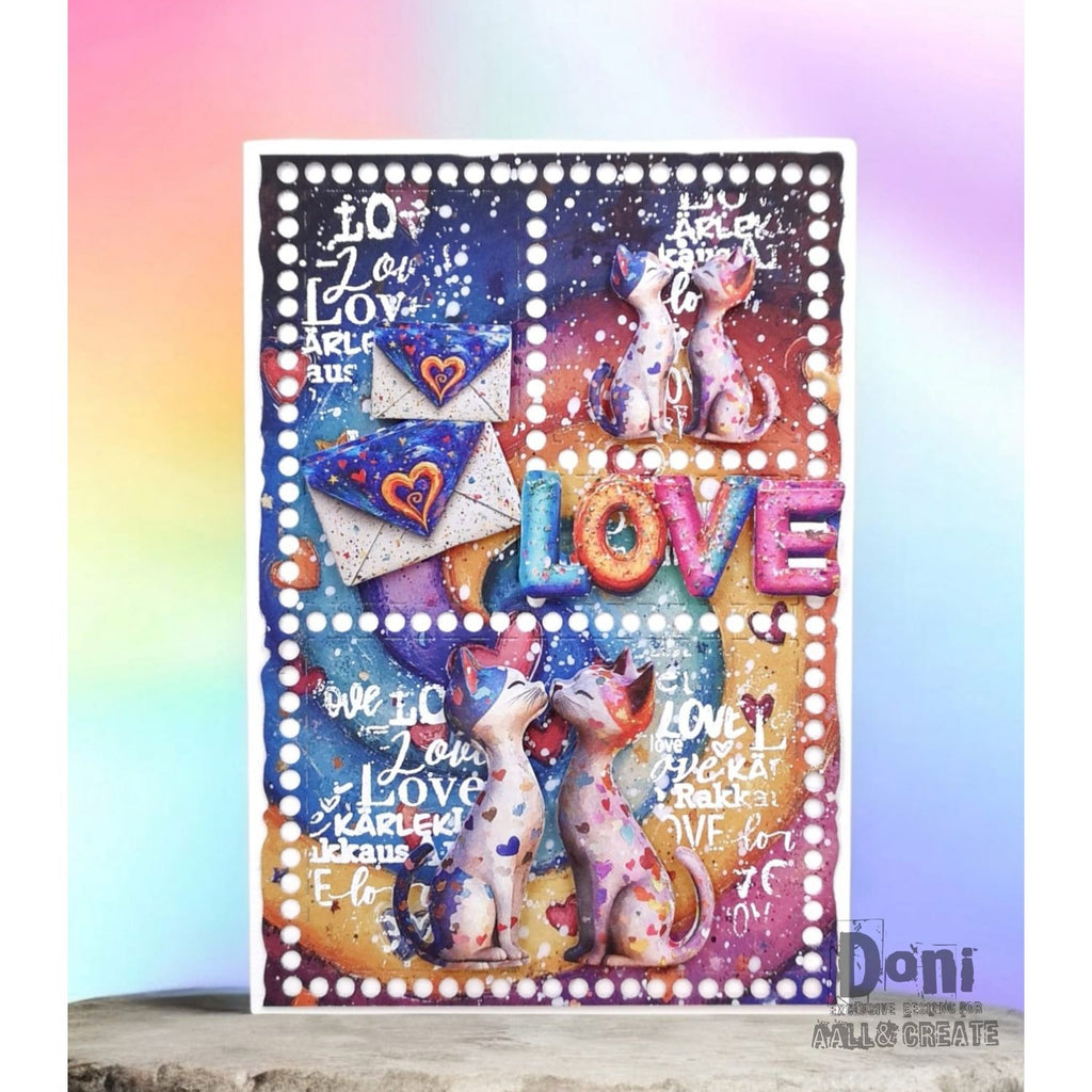 AALL & Create Starlight Zing A5 Design Paper pa-017 love