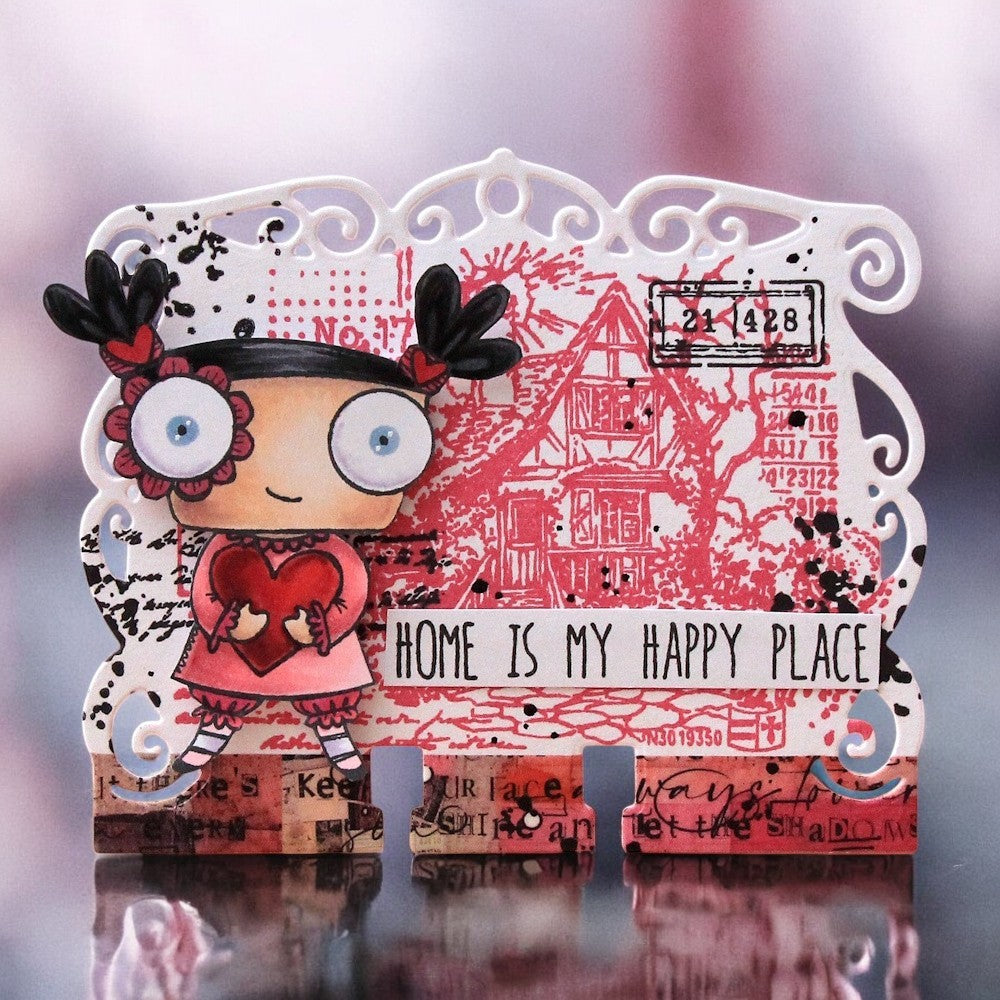 AALL & Create Stone and Ink A6 Clear Stamps 1255 happy place