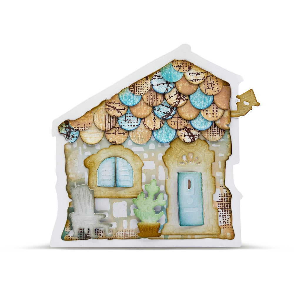 AALL & Create Storybook House Dies di-097 home roof