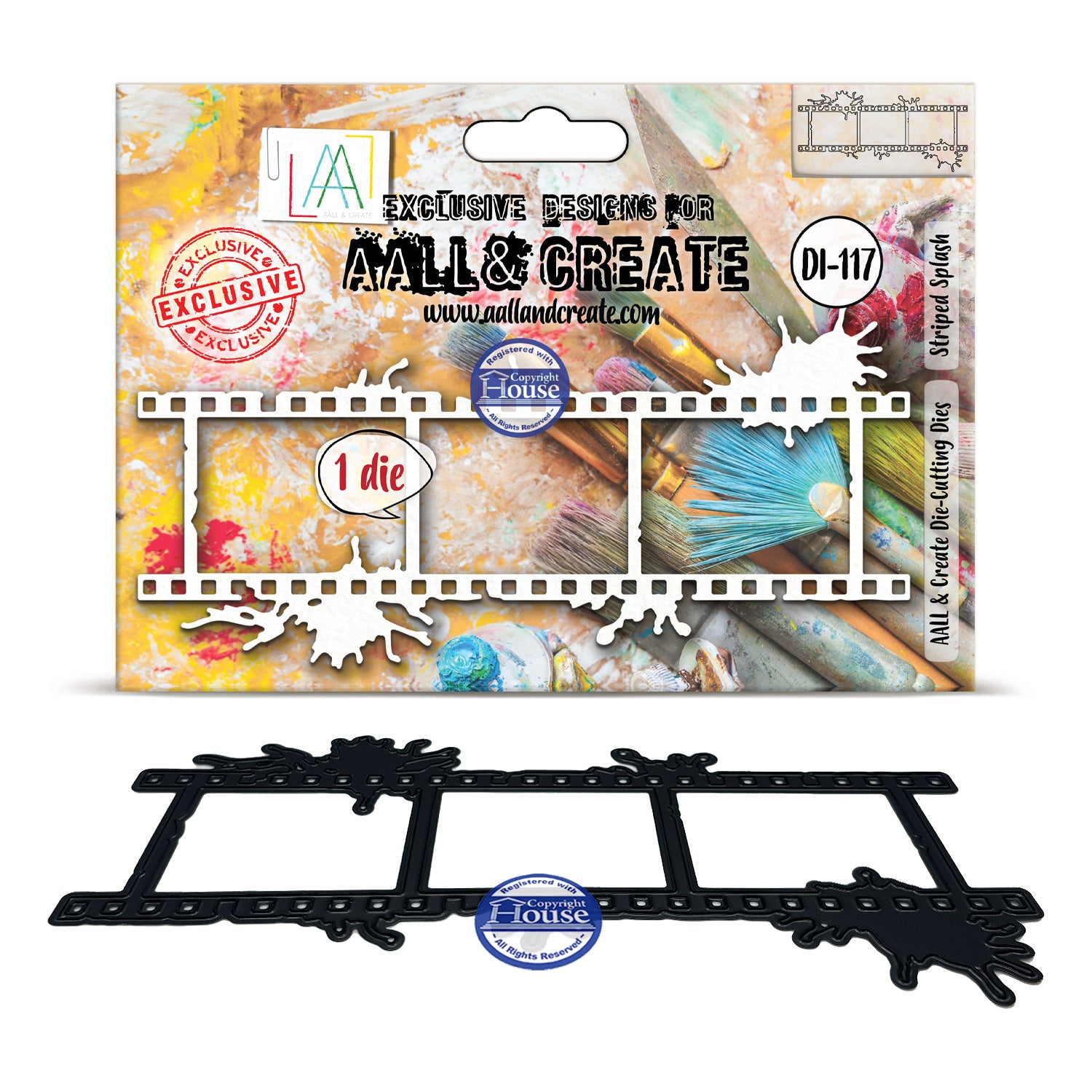 AALL & Create Striped Splash Die di-117