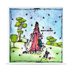 AALL & Create Sugar Atelier A6 Clear Stamp Set 1482 grass trees pink dress beauty abounds