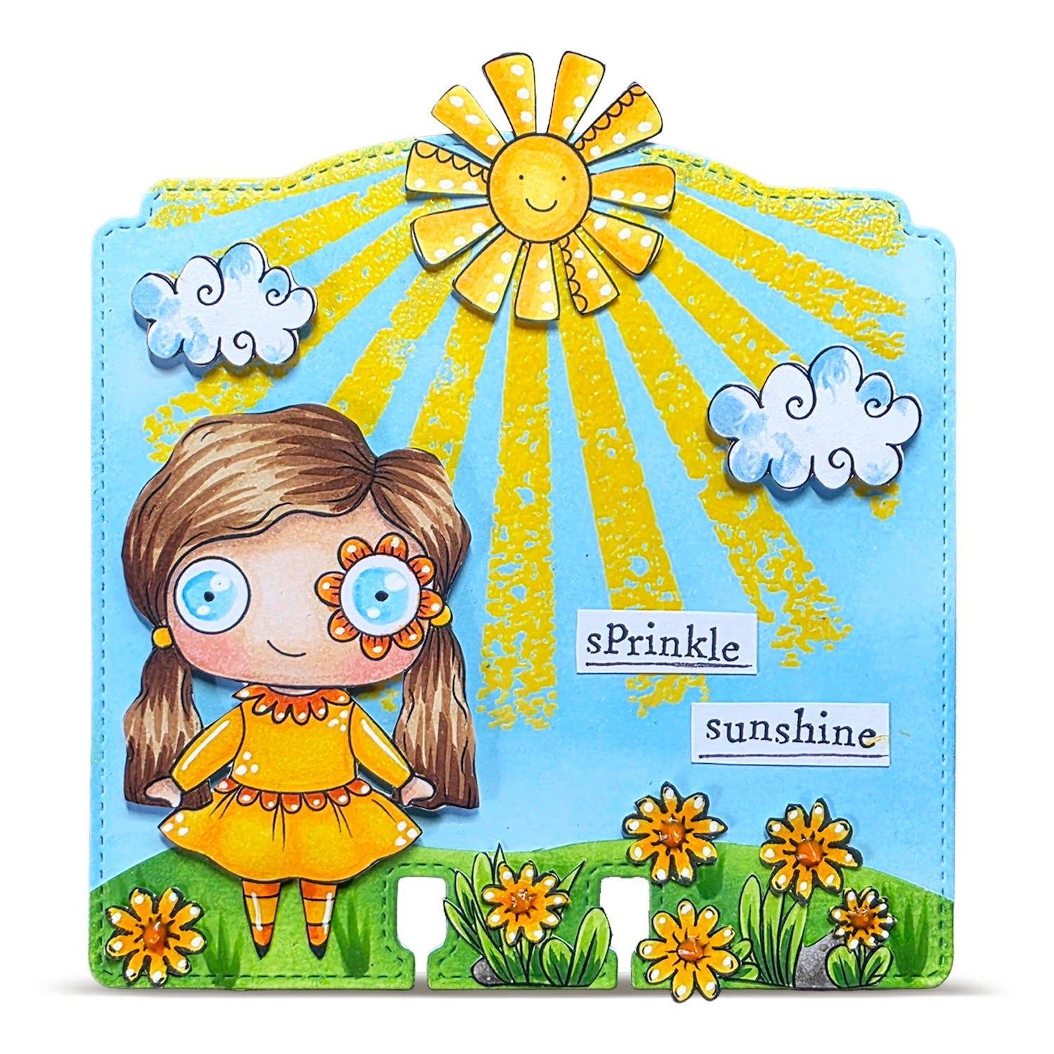 AALL & Create Sunlit Wishes A7 Clear Stamp Set 1364 sprinkle sunshine