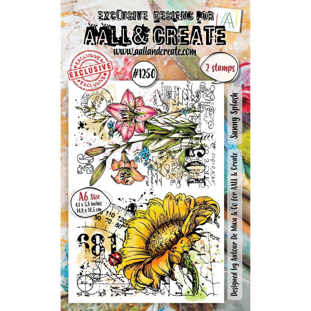 AALL & Create Sunny Splash A6 Clear Stamps 1250