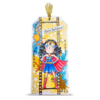 AALL & Create SuperDee A7 Clear Stamp Set 1441 red cape superwoman gold platters tag card