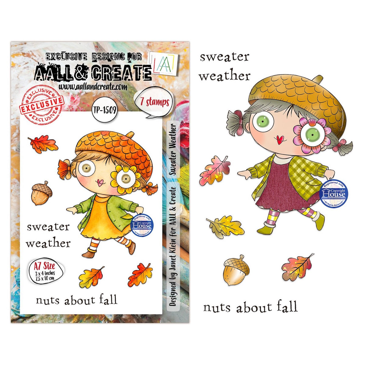 AALL & Create Sweater Weather A7 Clear Stamp Set 1509