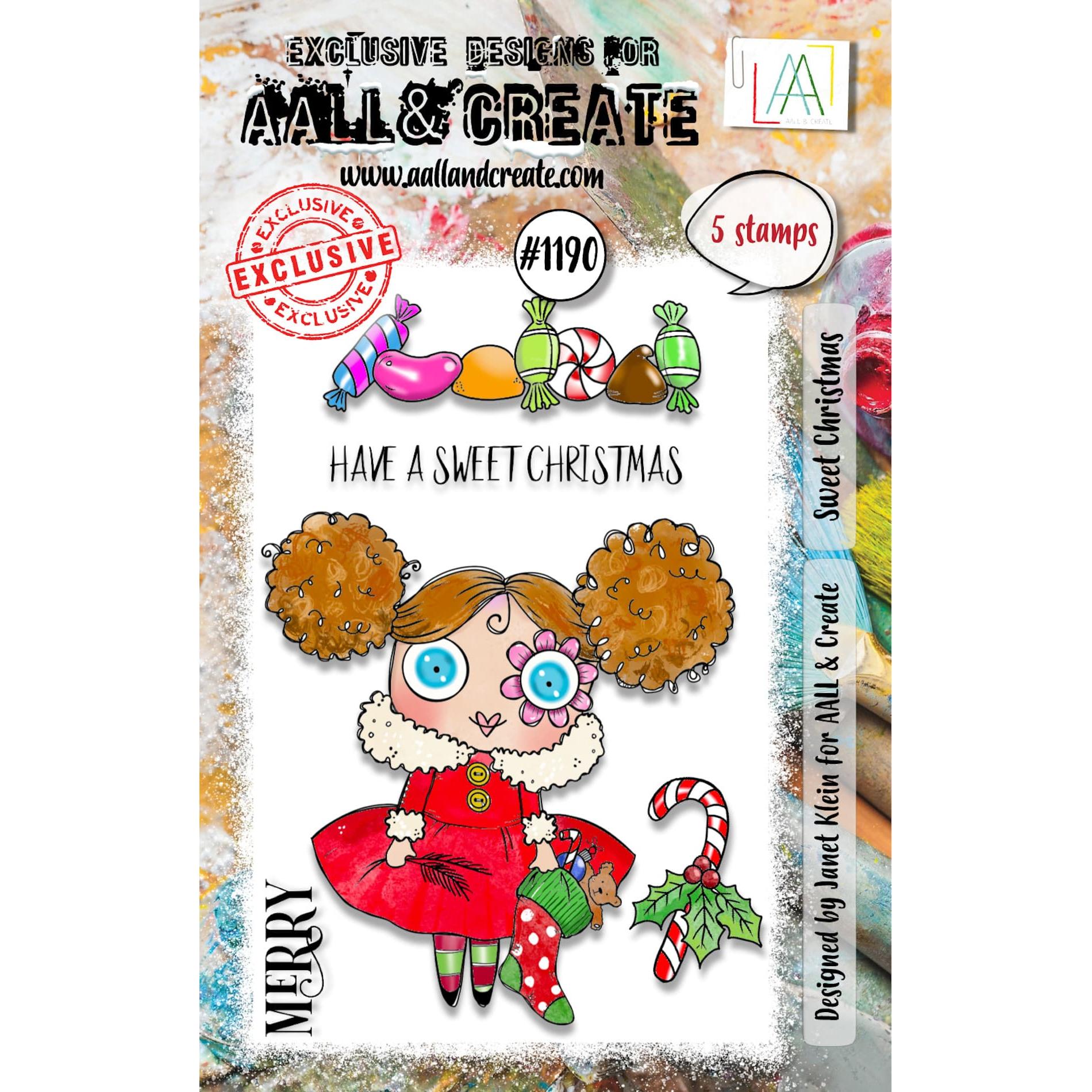 AALL & Create Sweet Christmas A7 Clear Stamp Set 1190
