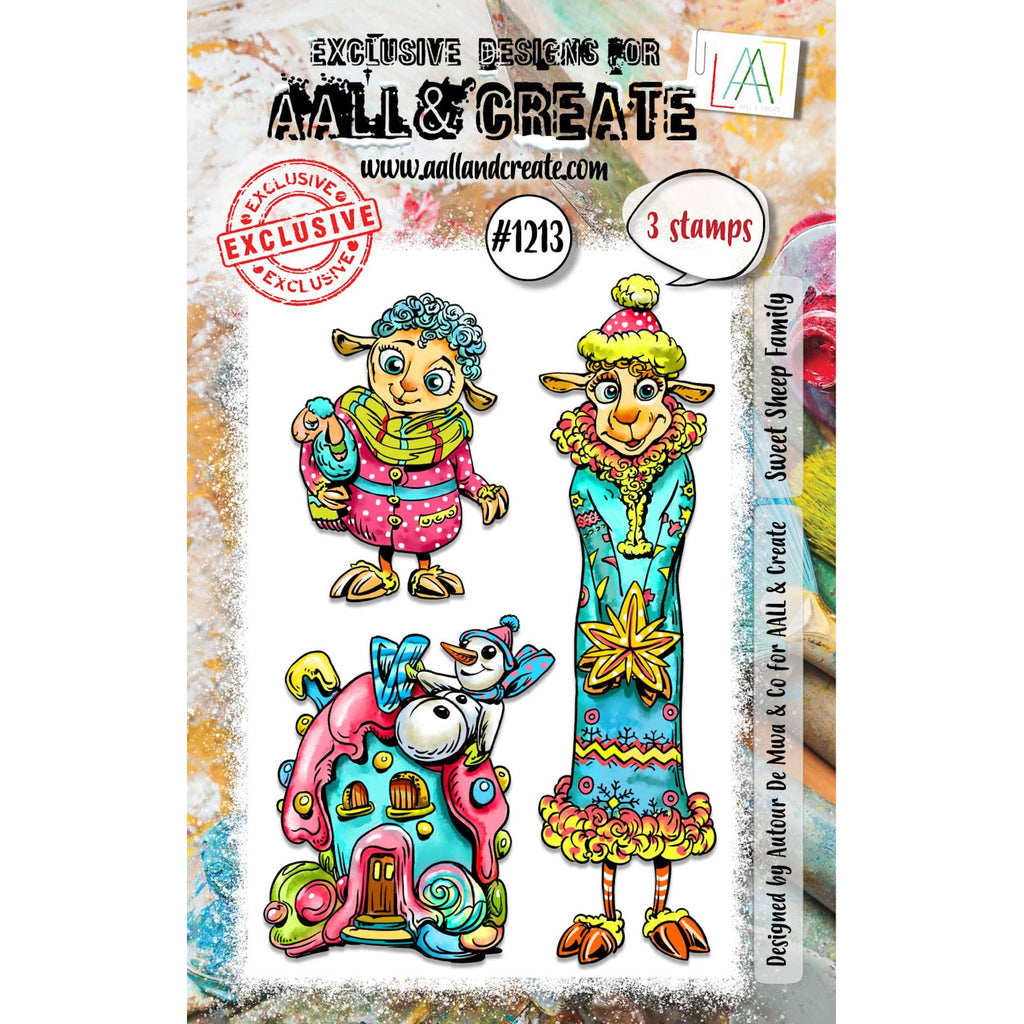 AALL & Create Sweet Sheep Family A7 Clear Stamp Set 1213*