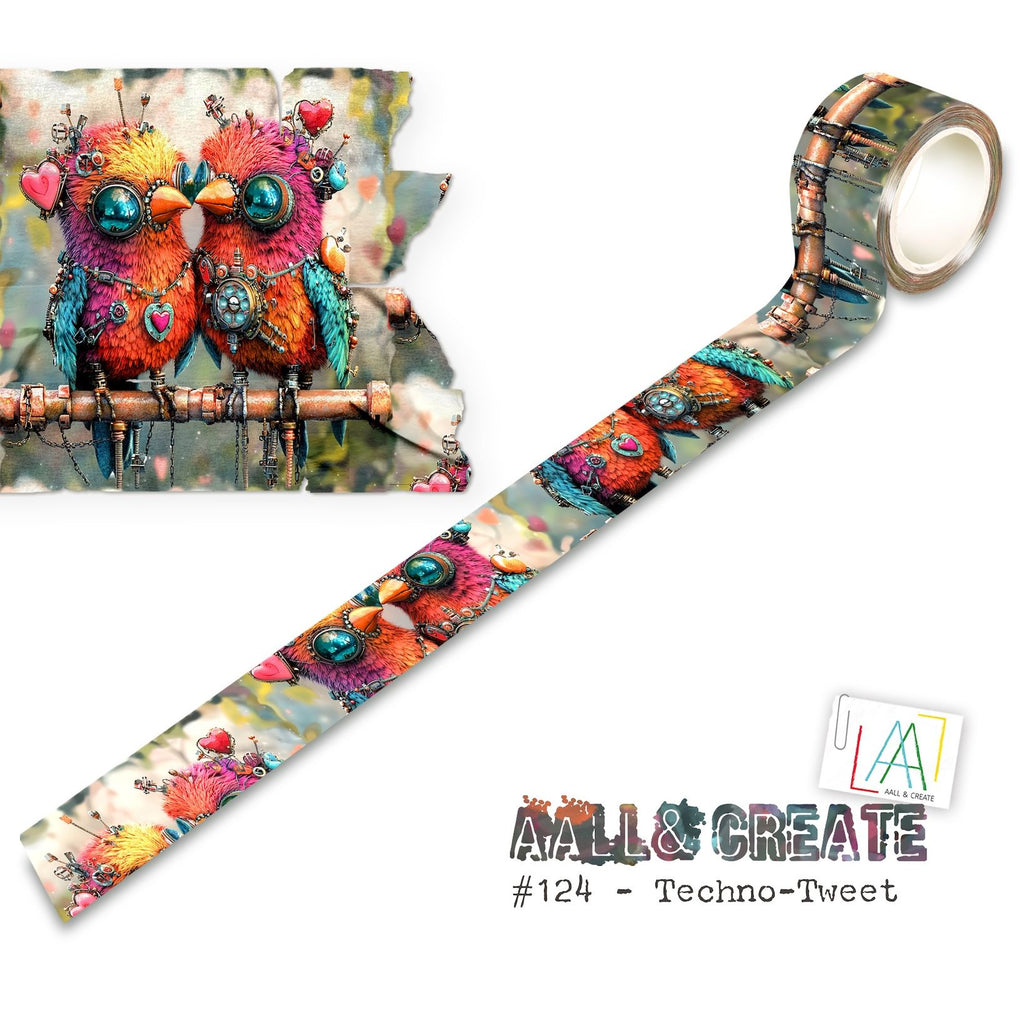 AALL & Create Techno Tweet Layer It Up Washi Tape 124 bird