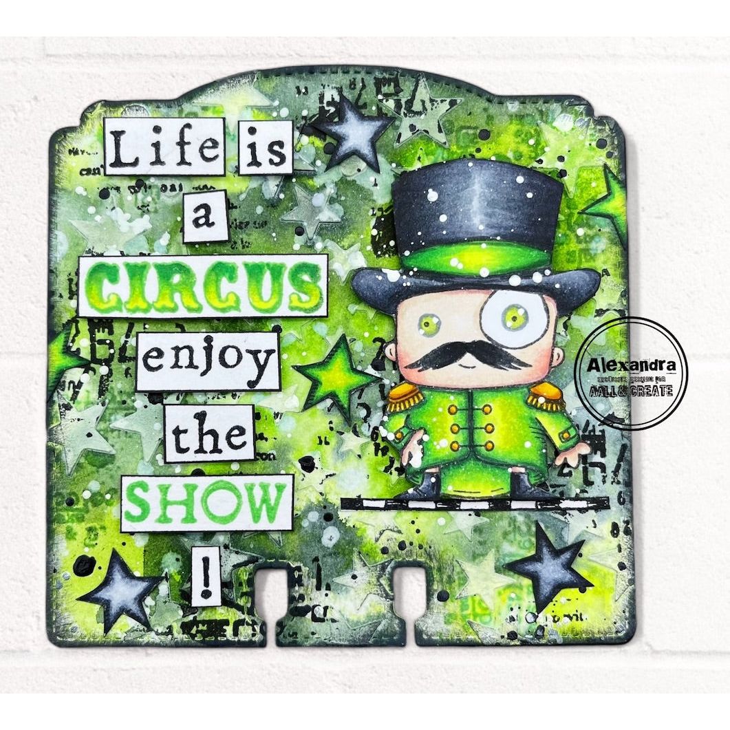 AALL & Create The Big Top A6 Clear Stamps 1206 green