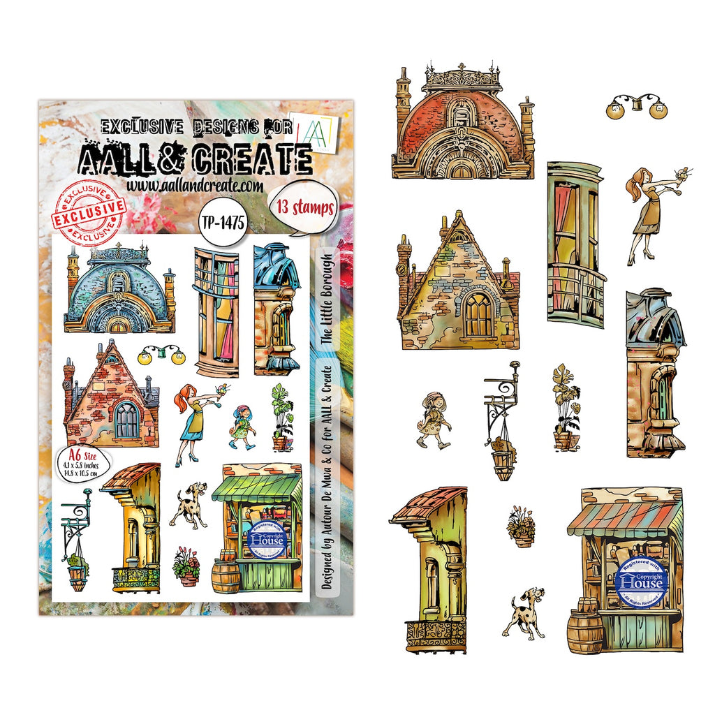 AALL & Create The Little Borough A6 Clear Stamp Set 1475