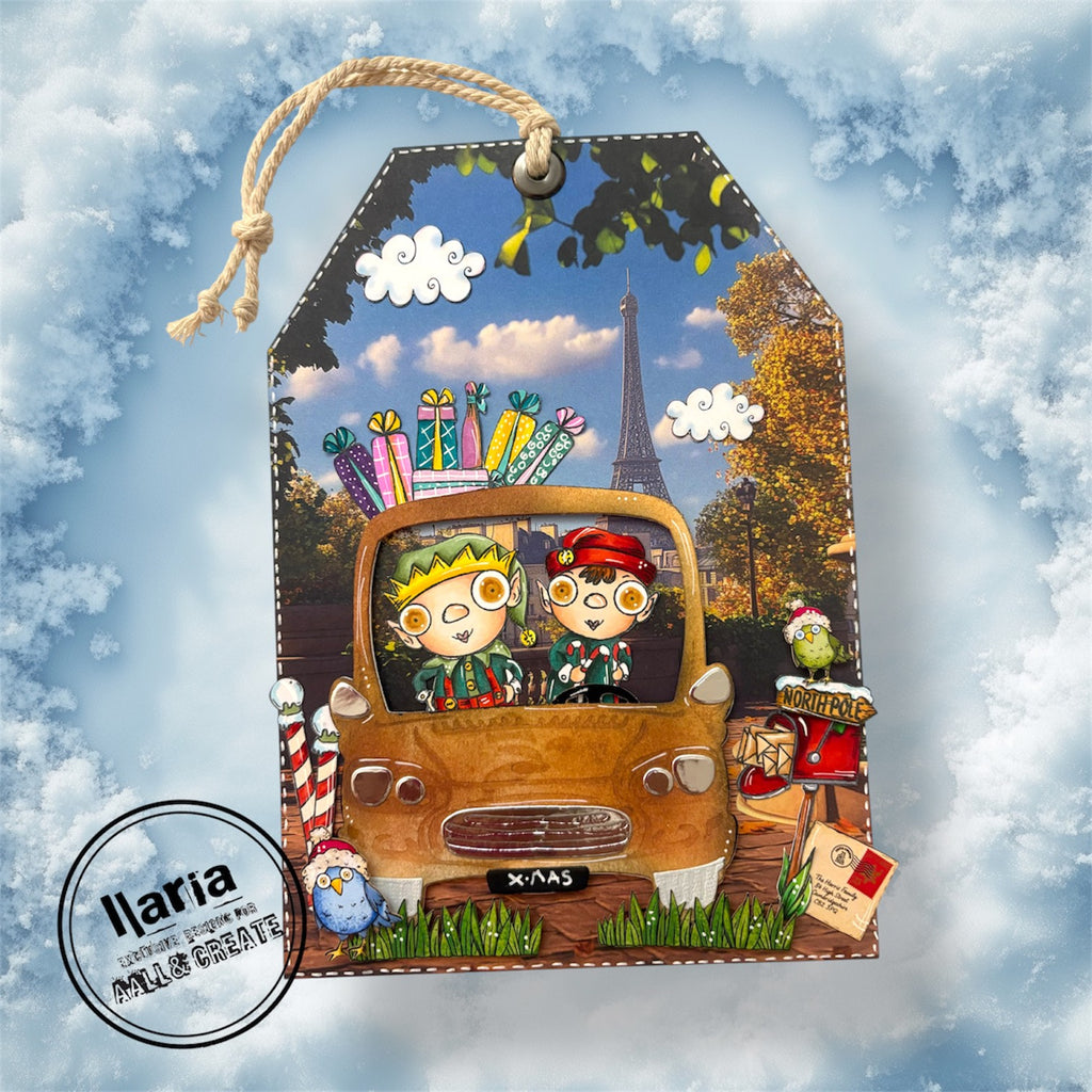 AALL & Create The North Pole A7 Clear Stamps 1313 tag 1