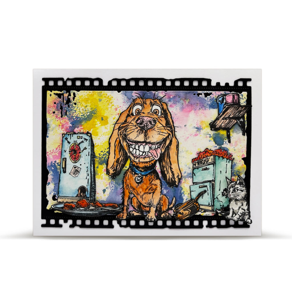 AALL & Create The Ruff Life A6 Clear Stamps 1271 smiling dog
