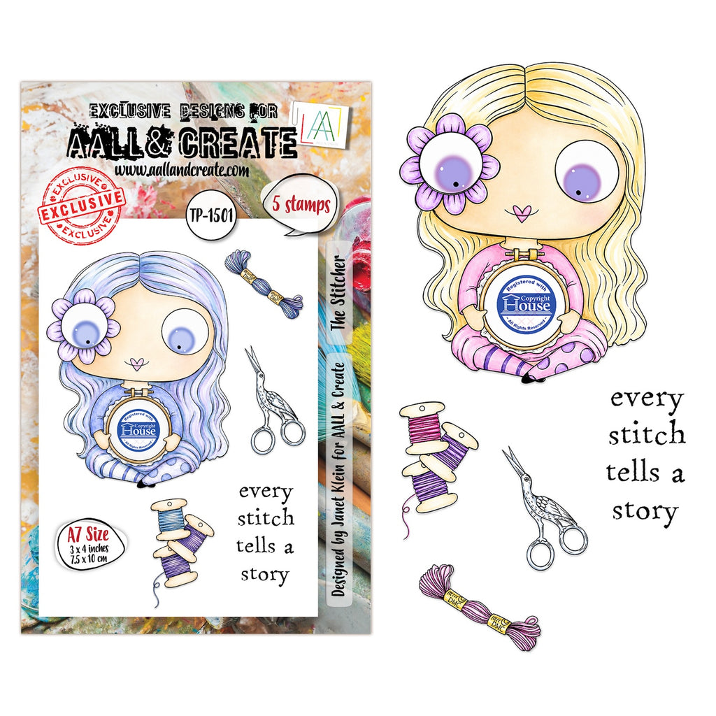 AALL & Create The Stitcher A7 Clear Stamp Set 1501