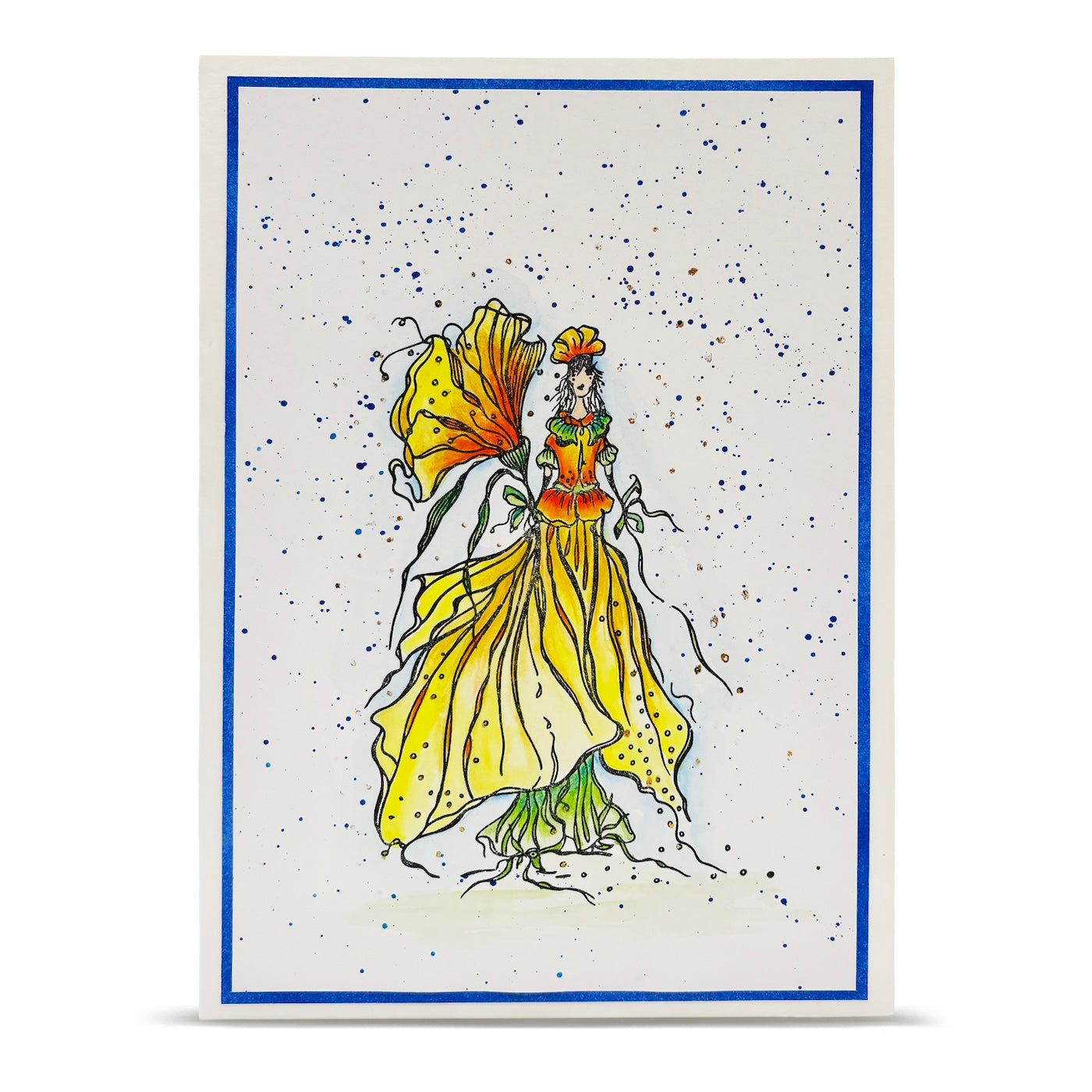 AALL & Create The Whispering Dress A6 Clear Stamp Set 1403 girl