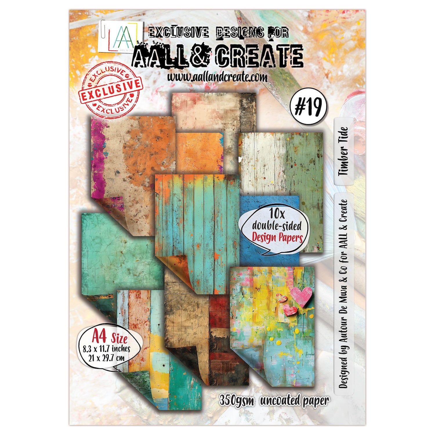 AALL & Create Timber Tide A4 Design Paper pa-019
